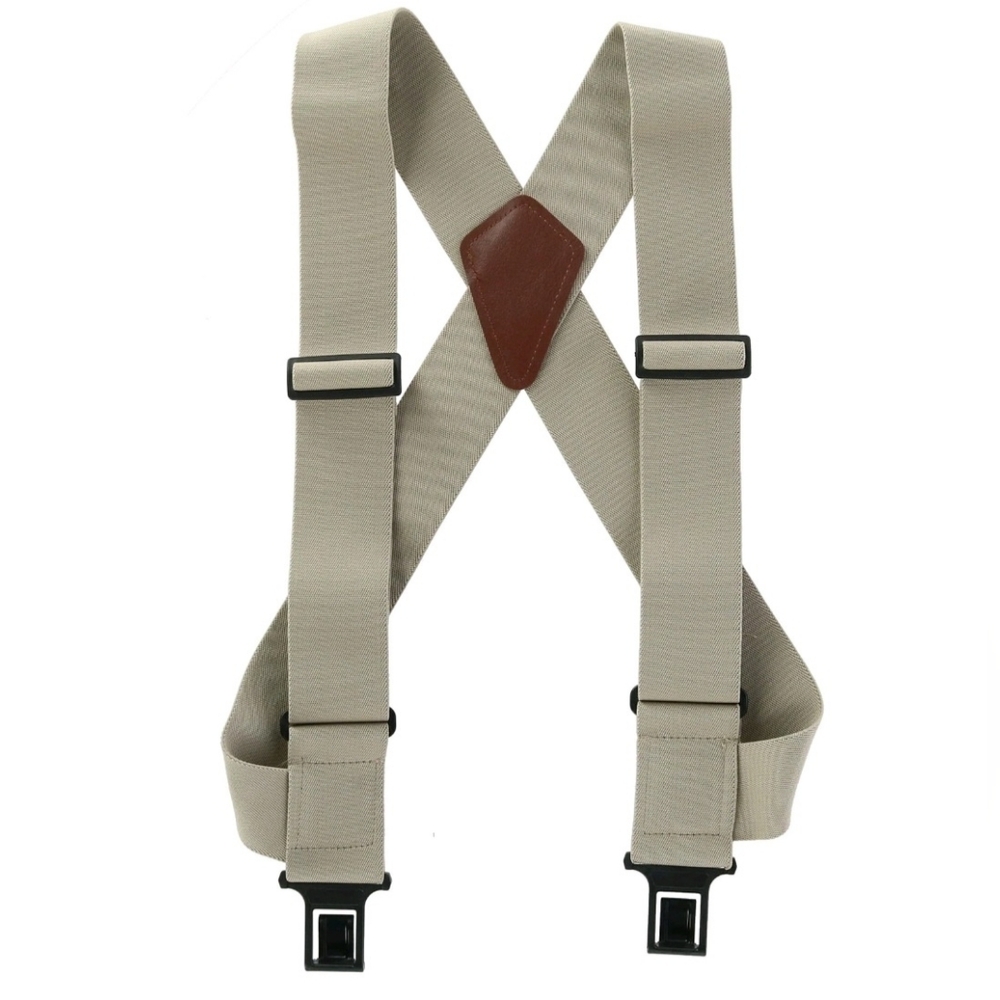 Perry Suspenders Men's 2 Inch Elastic Outback Side Clip Ubee Trucker Suspenders